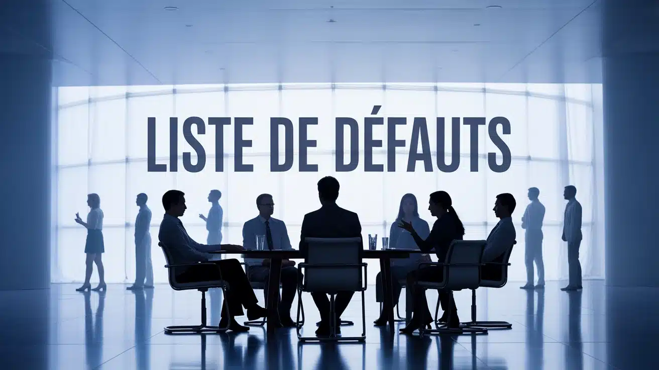 illustration vectorielle liste de défauts entretien professionnel