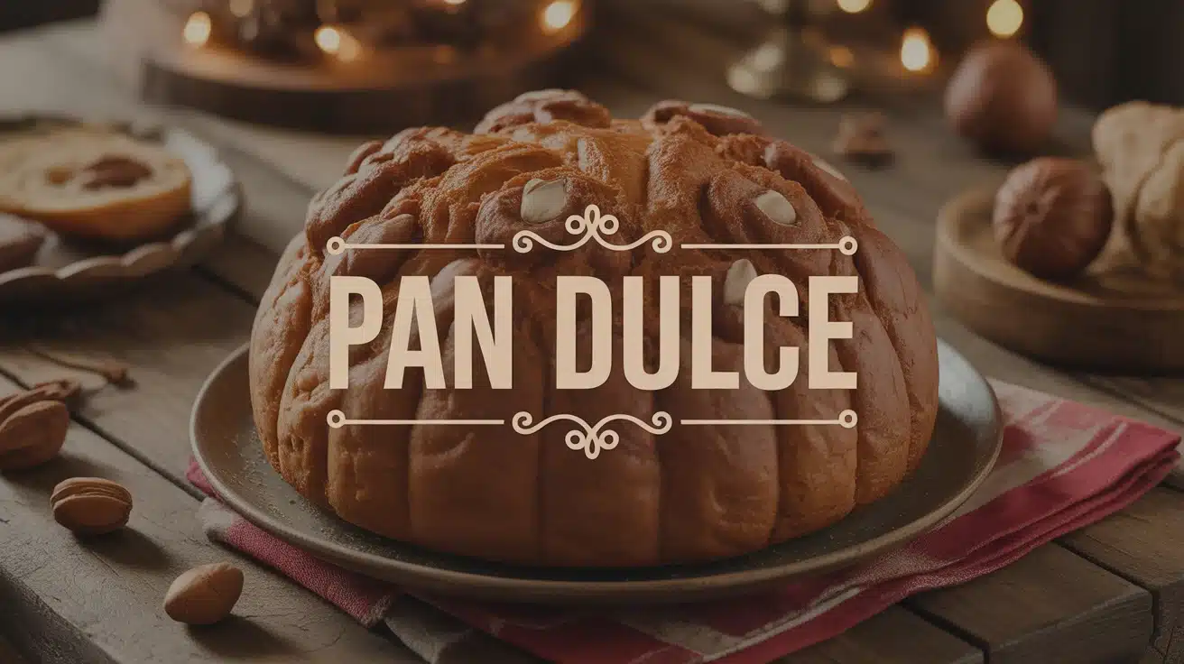 Pan dulce argentin traditionnel avec fruits secs sur table rustique