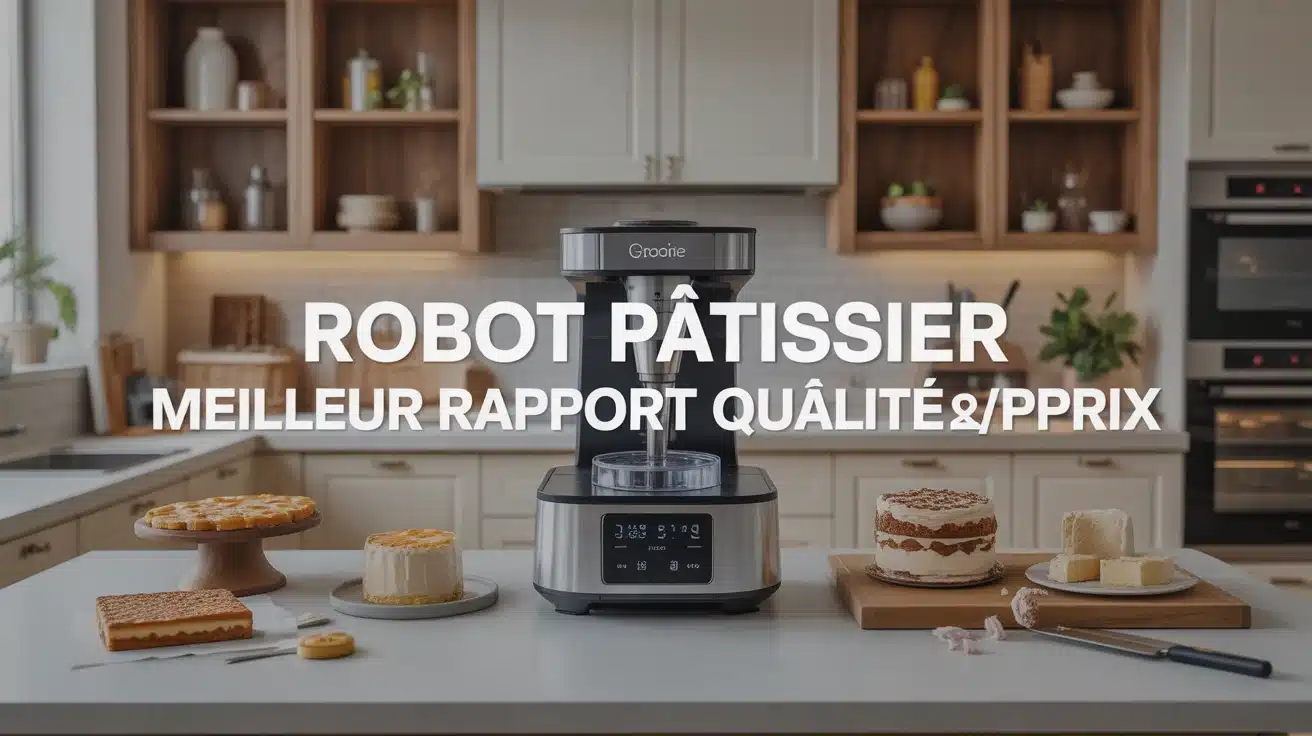 robot pâtissier meilleur rapport qualité prix sur plan de travail moderne