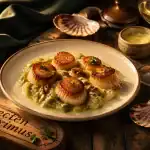 coquille saint jacques poêlée assiette gourmande