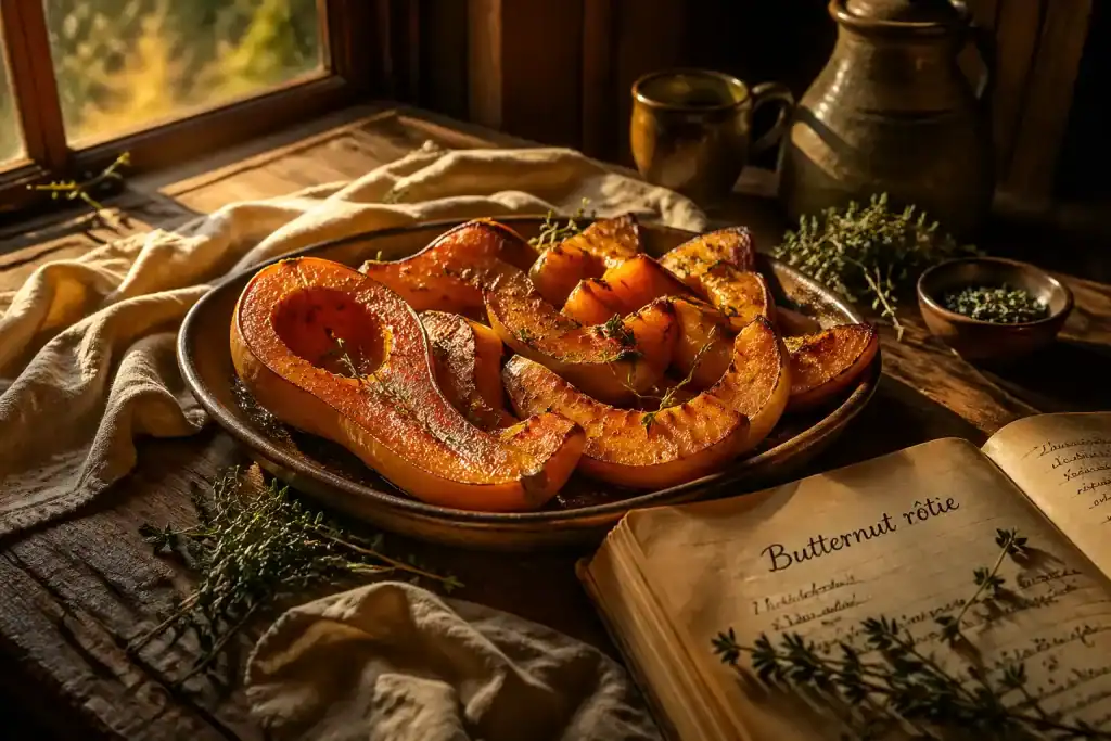 recette butternut rôtie au four