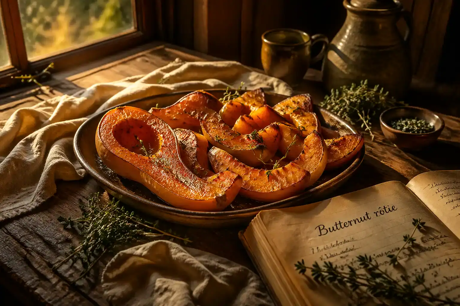 recette butternut rôtie au four