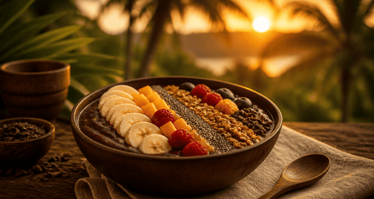 acai bowl garni fruits et granola