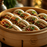 Bao bun maison vapeur porc laqué et pickles