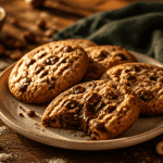 Cookies sans gluten aux pépites de chocolat sur table