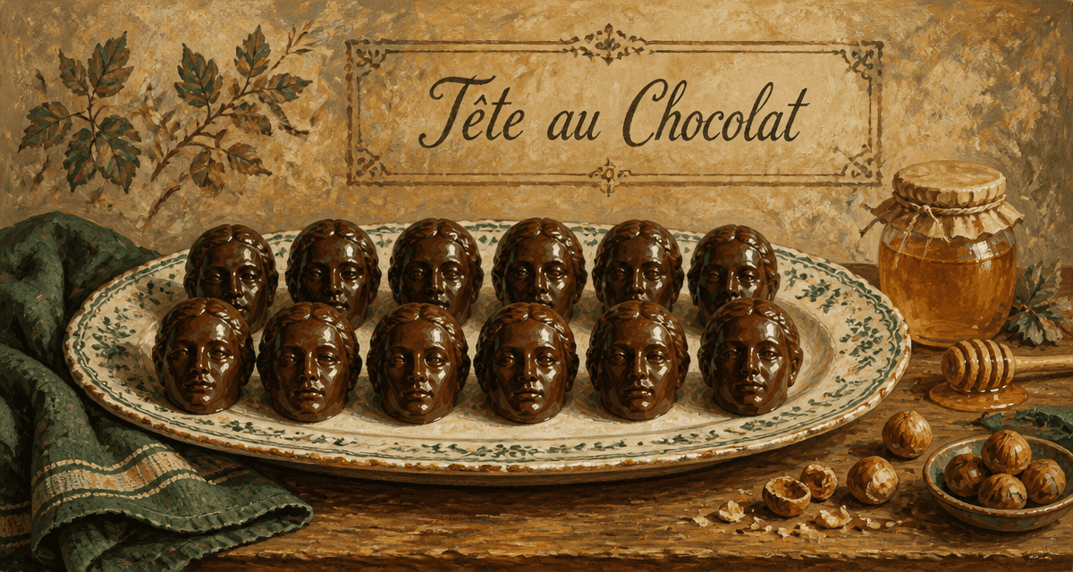 gateau tete de négre nouveau nom sur plat rustique
