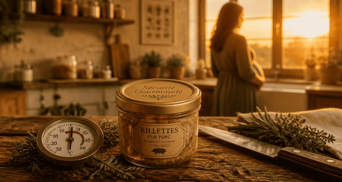 Rillette industrielle et grossesse bocal stérilisé femme enceinte