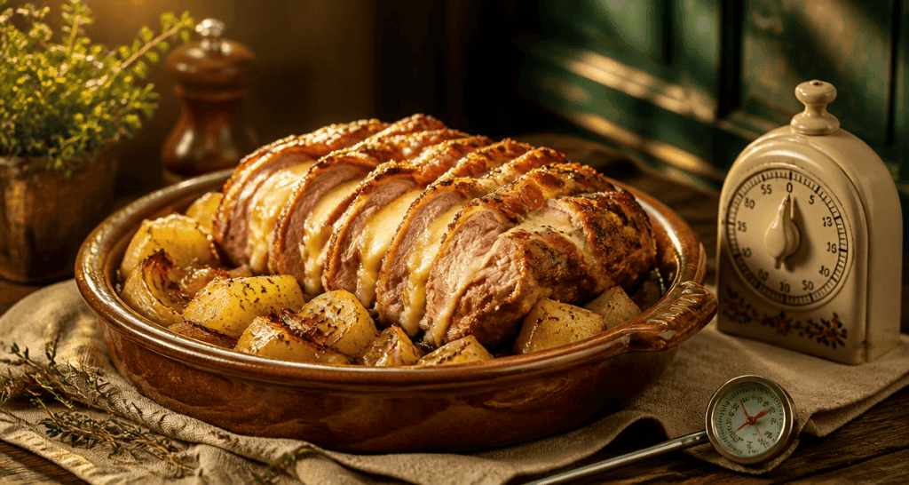 Temps de cuisson rôti orloff déjà préparé doré au four