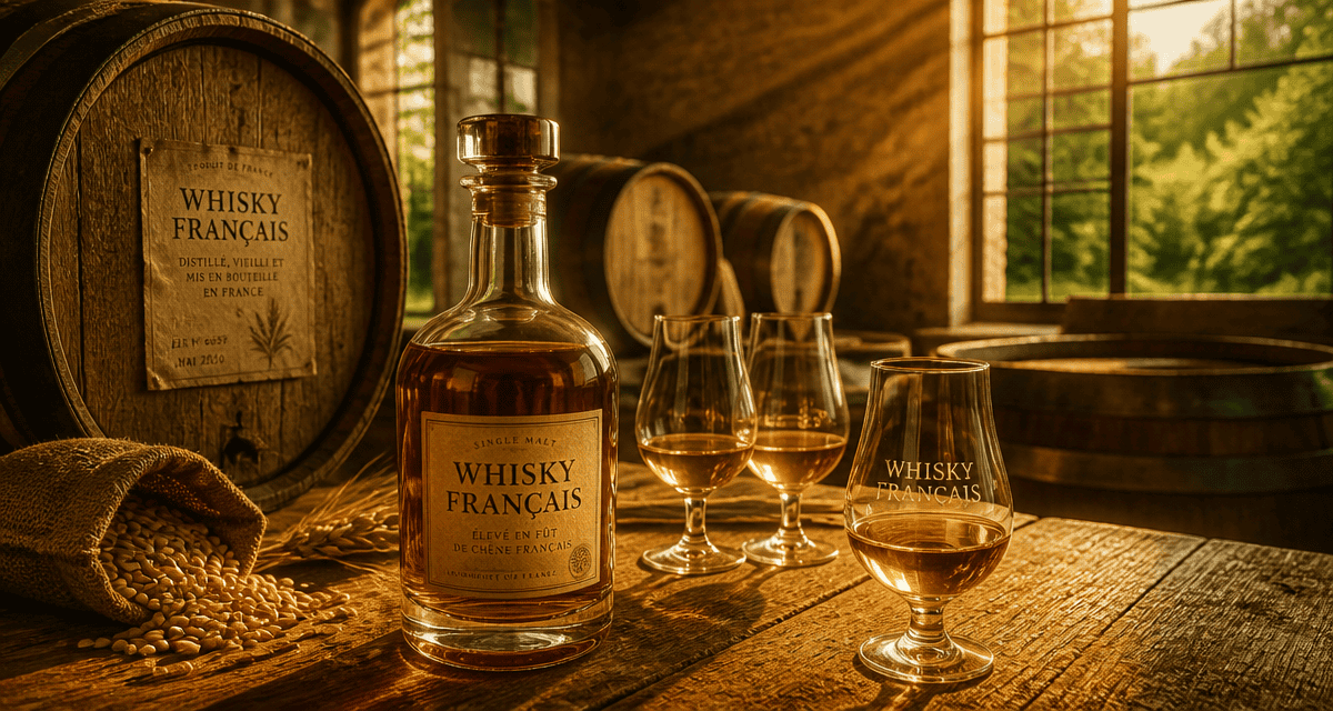 whisky francais carafe fût chêne distillerie