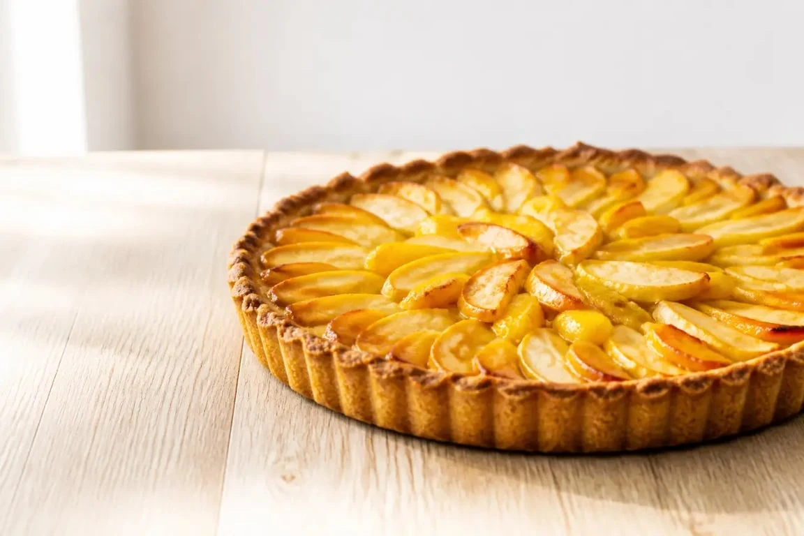 Tarte aux fruits gourmande réalisée avec une pâte brisée sucrée maison