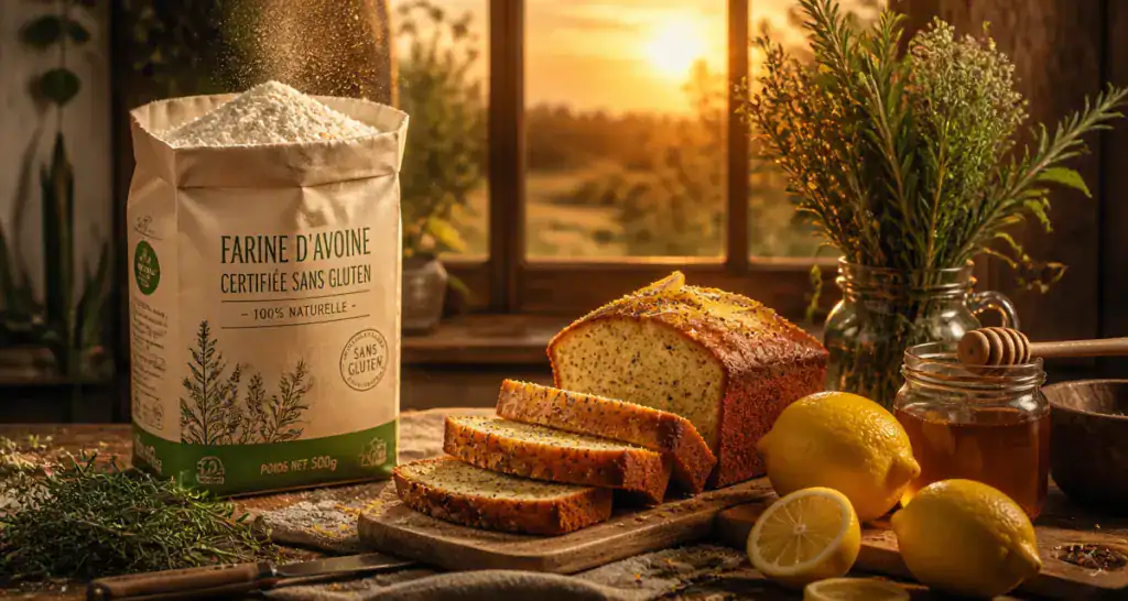 farine d avoine sans gluten cake citron pavot
