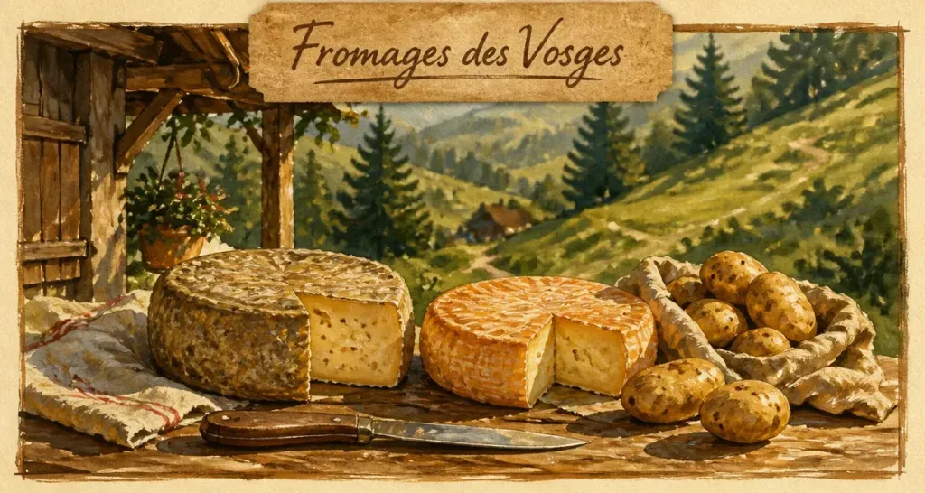 Fromages des vosges : Bargkass et Munster-Géromé, fromages des Vosges