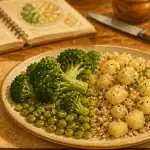 Liste des legumes et feculents : assiette équilibrée légumes et féculents
