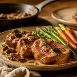 Recette filet mignon de veau gastronomique aux morilles, cuisson rosée