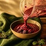 Smoothie fruits rouges surgelés, texture épaisse au blender
