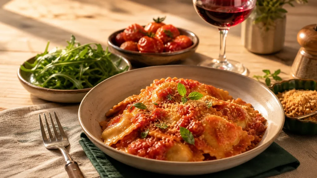 Le bon accompagnement pour ravioli : sauce, légumes et menu équilibré