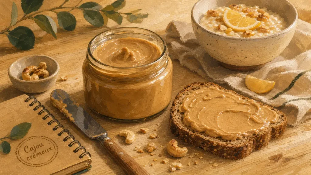 Beurre de noix de cajou : la texture crémeuse qui change les sauces, les tartines et le fait maison