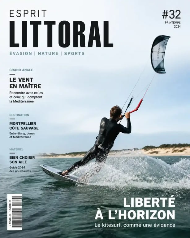 Escapades nature et activités nautiques autour de Montpellier : kitesurf sur un spot sauvage