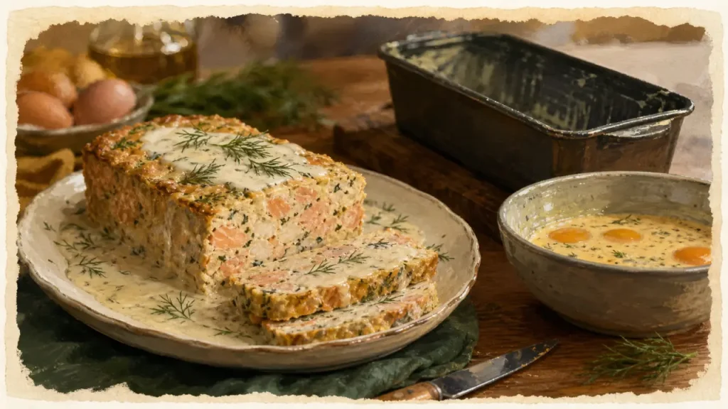 Terrine de poisson saumon cabillaud : 160°C, bain-marie et texture fondante