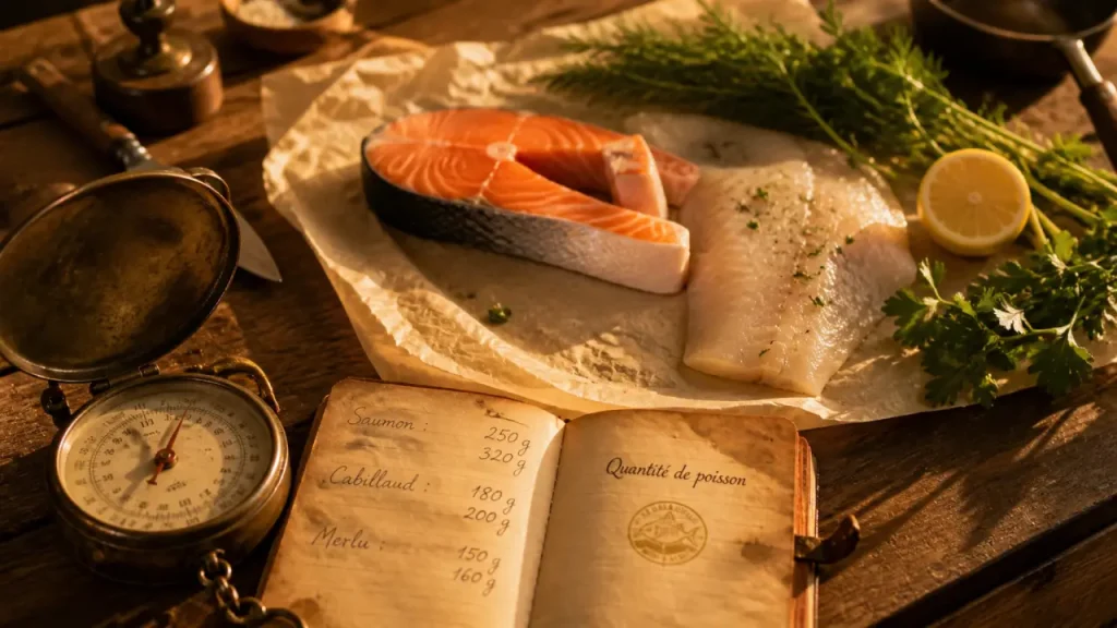 Combien de grammes de poisson par personne ? Le bon repère selon le cru, le cuit et le format