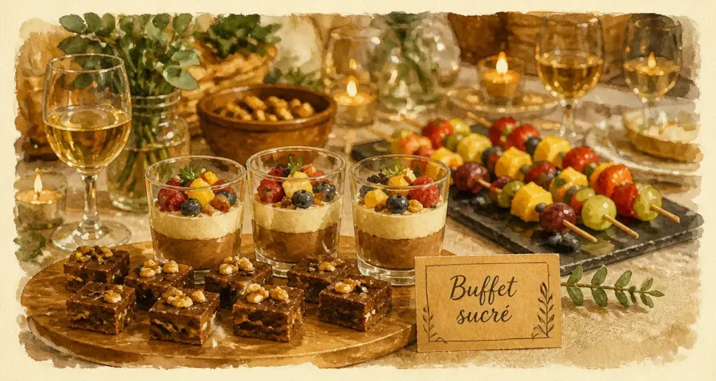Dessert pour apéro dînatoire : 4 conseils pour finir en beauté sans stress