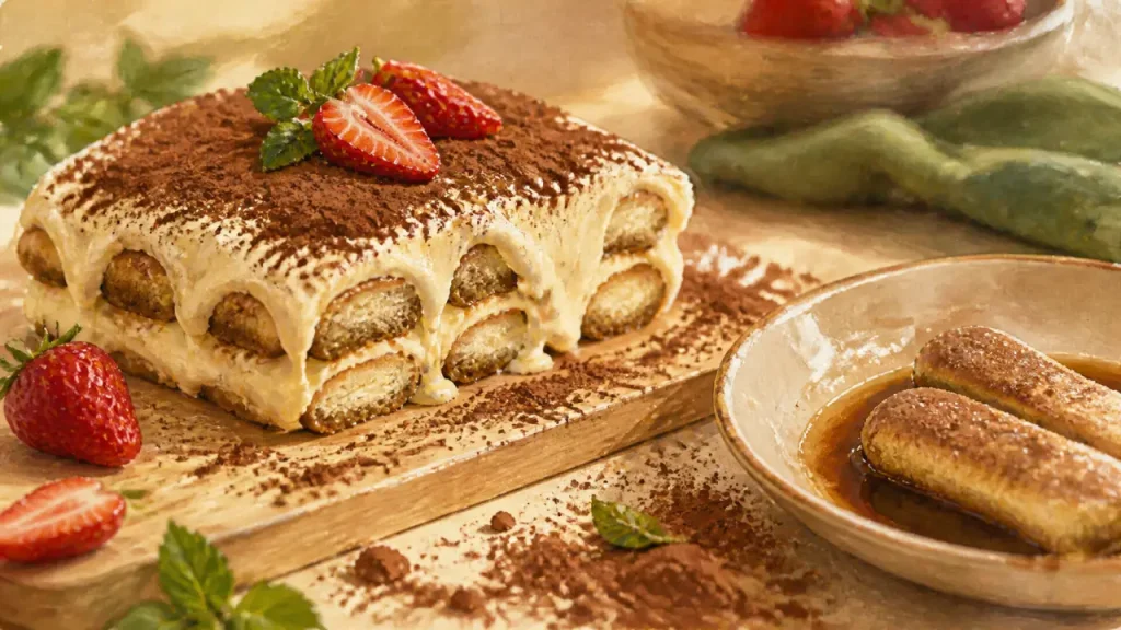 Gâteau aux boudoirs sans cuisson : 4 heures au frais pour une tenue nette