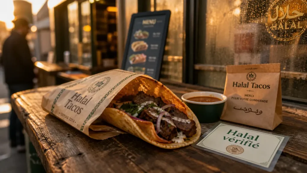 Tacos halal : vérifier la certification, comparer les menus et commander sans surprise