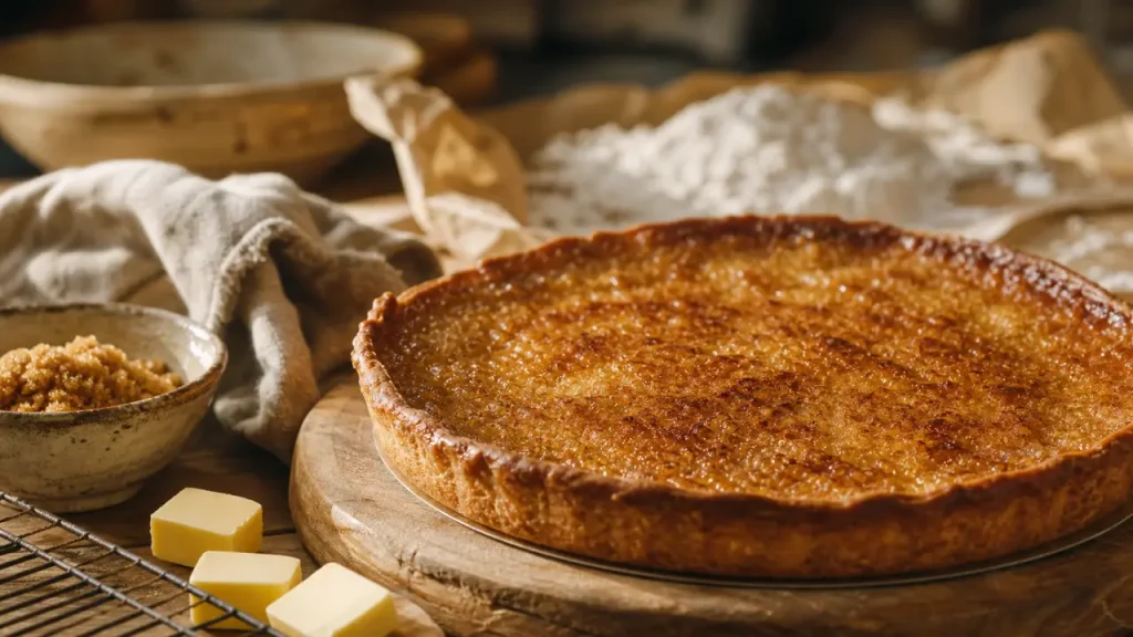 Tarte au sucre du Nord : la recette moelleuse à la pâte briochée et à la vergeoise