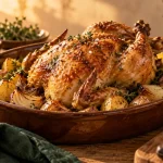 Comment cuire du poulet au four : poulet rôti doré, 25 min par 500 g