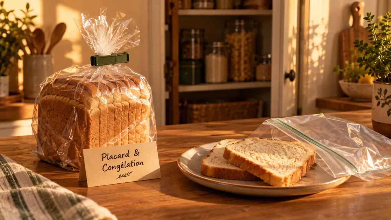 Conservation pain de mie : congélation au placard, tranches prêtes