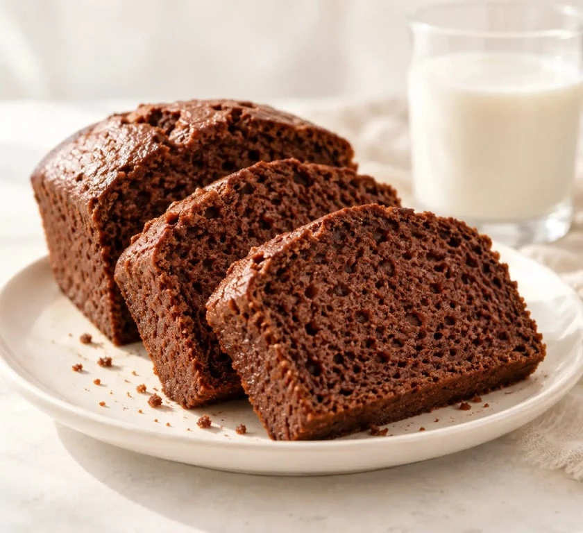 Gâteau au Nesquik moelleux fait maison présenté en tranches