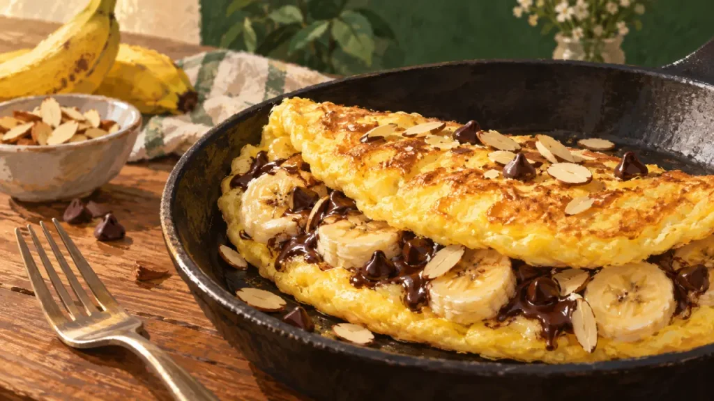 Omelette sucrée : la cuisson douce qui garde un cœur moelleux