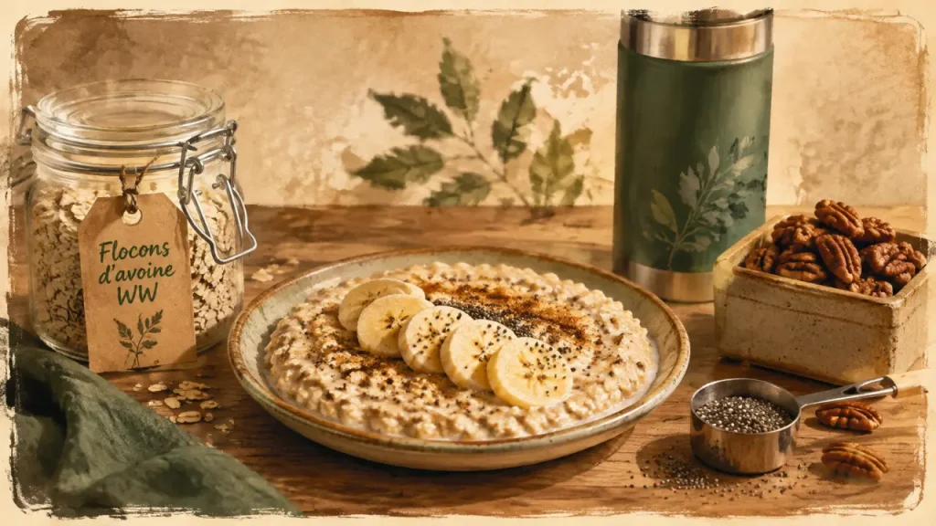 Flocons d’avoine Weight Watchers : un bol à 4 points, des recettes simples et des variantes rassasiantes