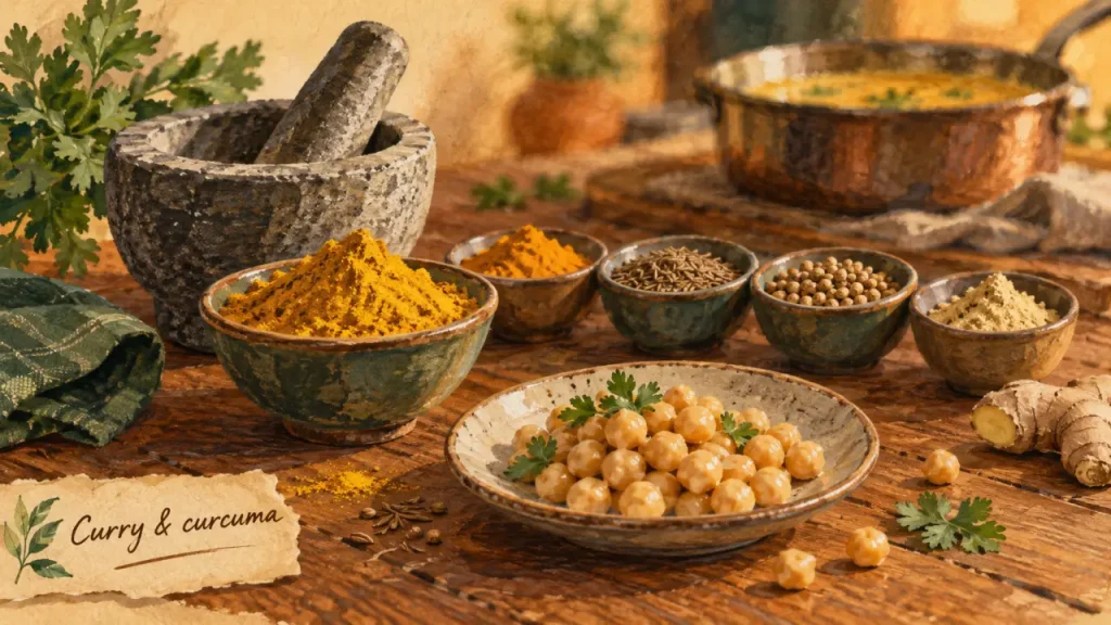 Les bienfaits du curry dépendent surtout de sa composition et de la recette