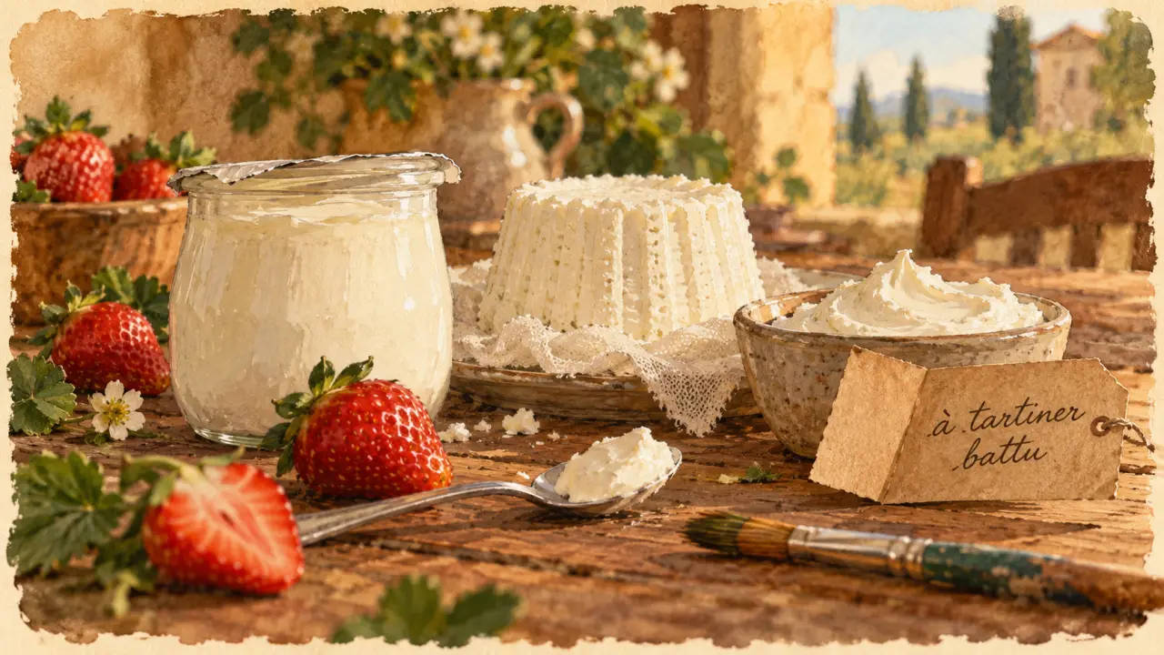 Fromage blanc ou fromage frais : textures et usage, pot et faisselle à tartiner
