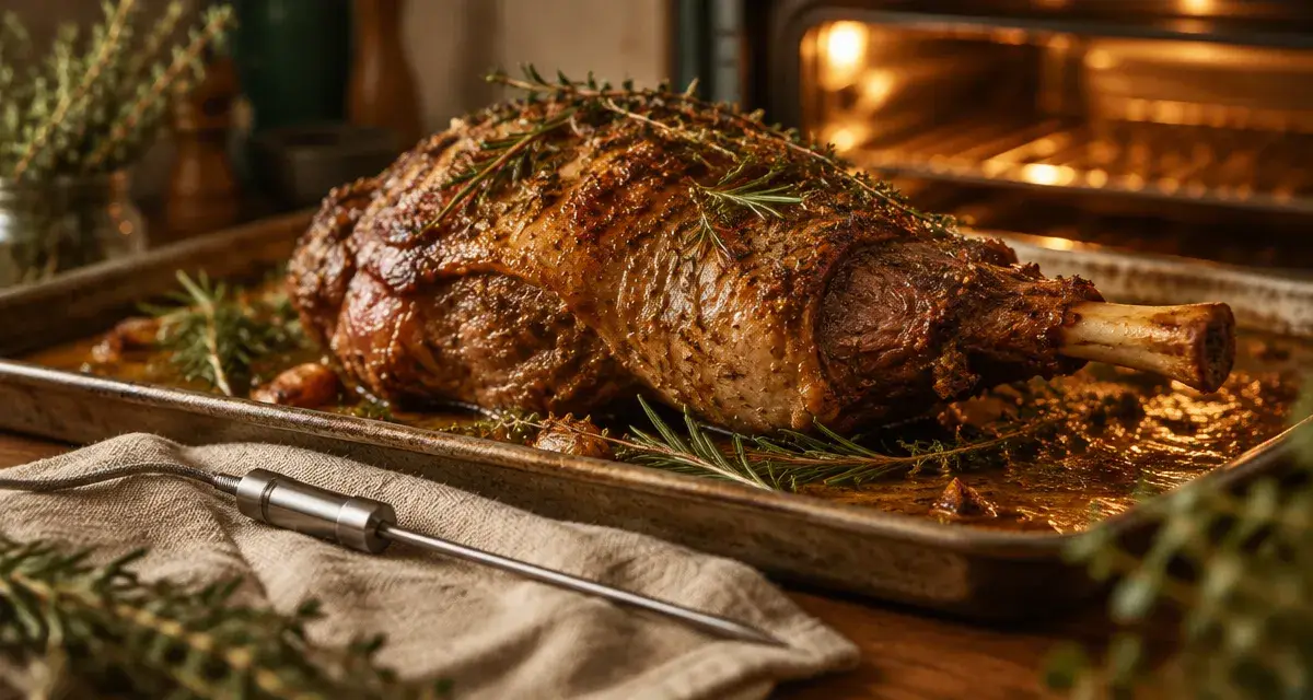 Temp de cuisson pour un gigot de 2 kg à 220 °C, gigot rosé